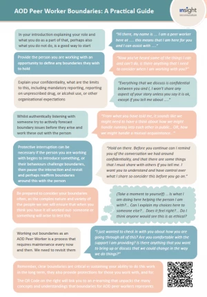 AOD Peer Worker Boundaries: A Practical Guide