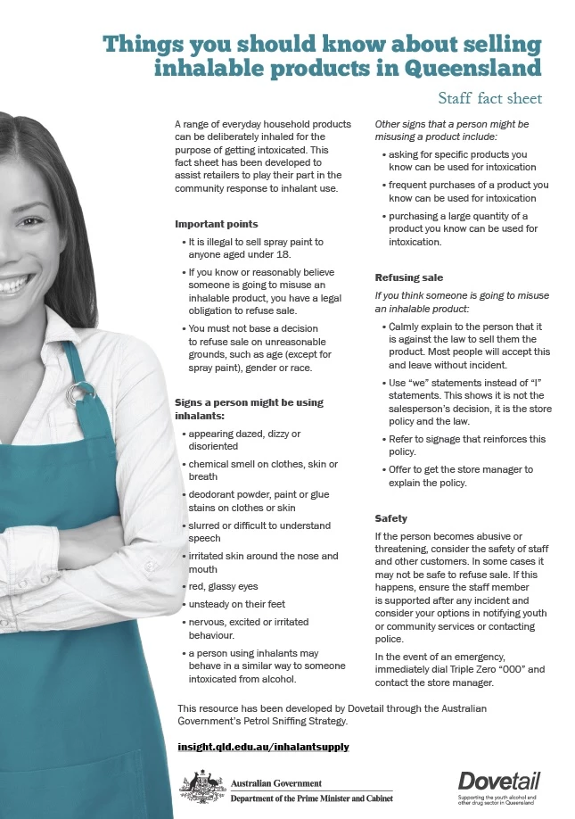 Staff information sheet