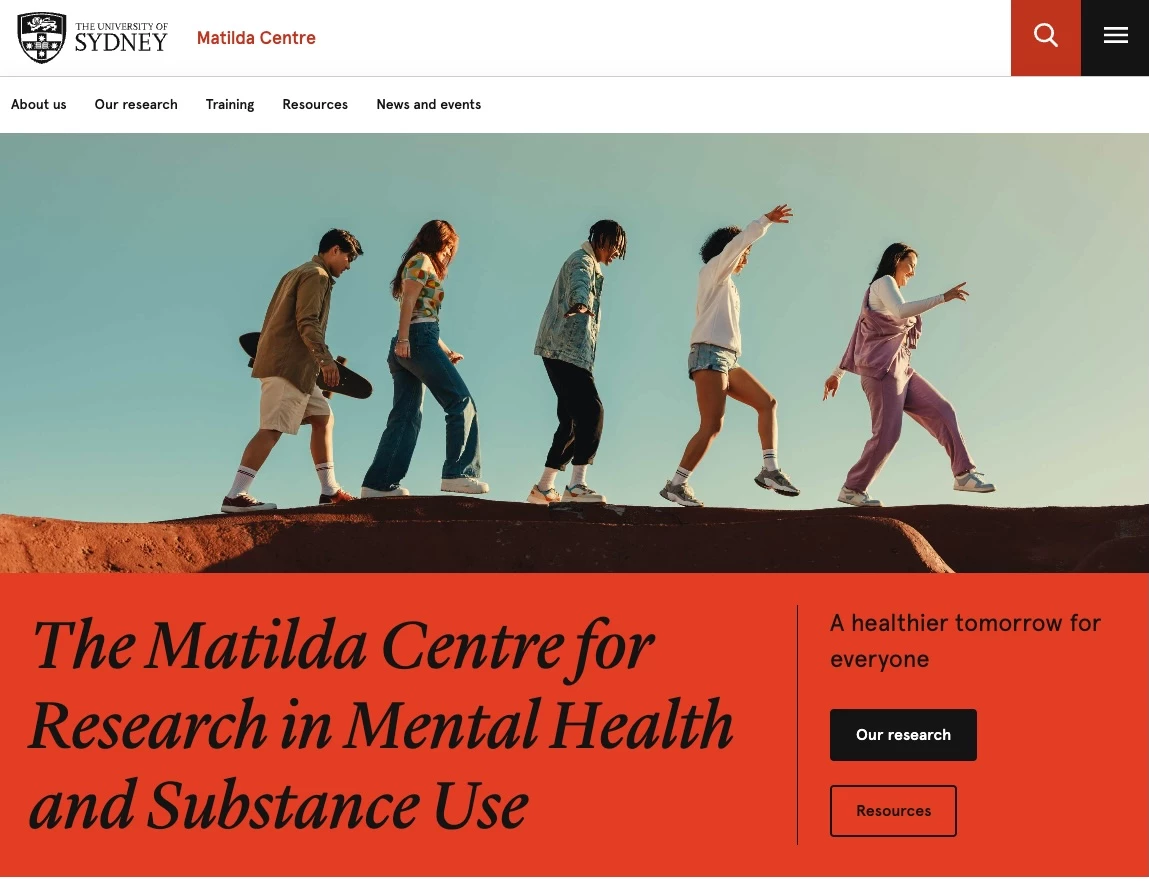 The Matilda Centre for Research in Mental Health and Substance Use