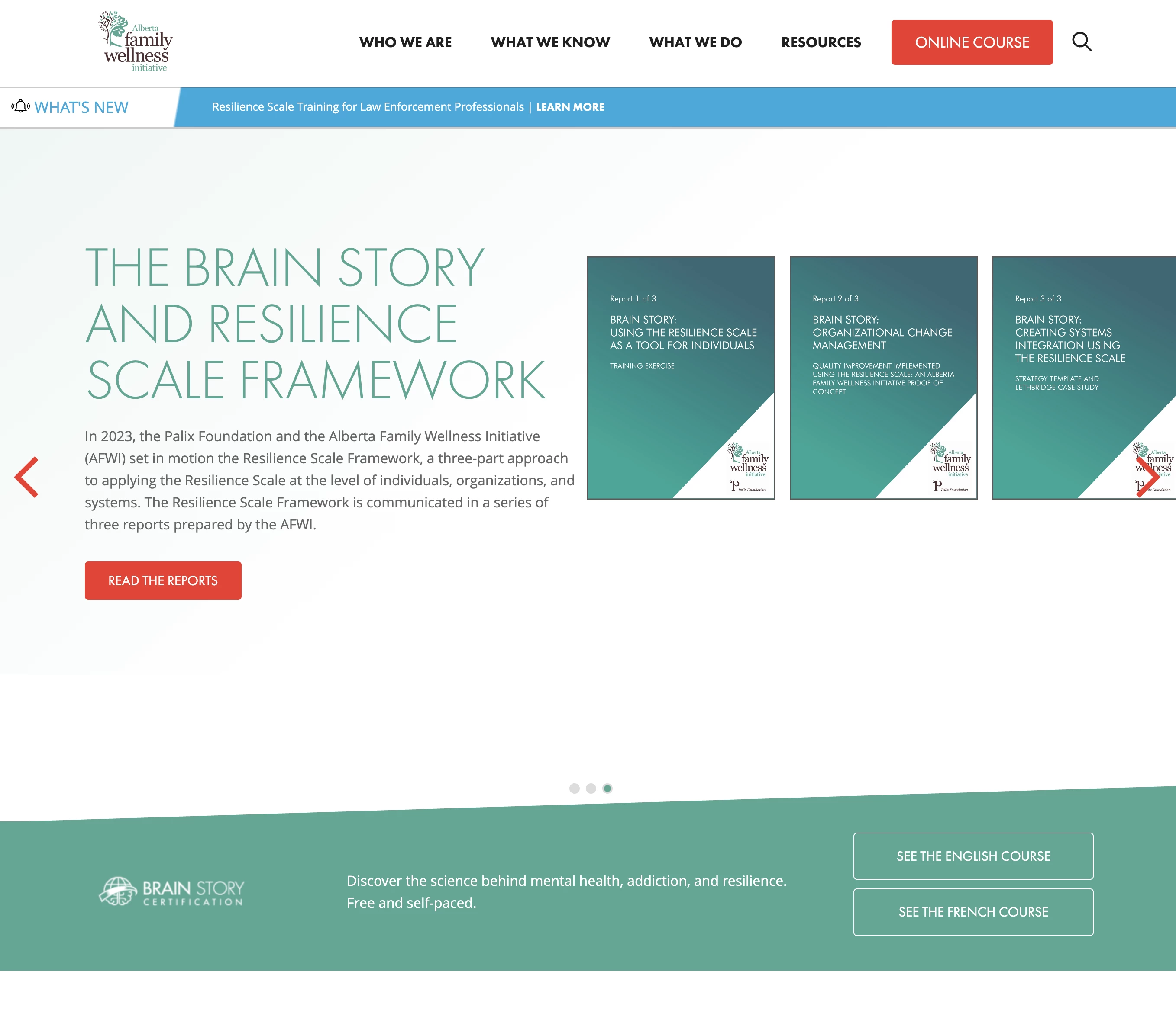 Alberta Family Wellness Initiative website