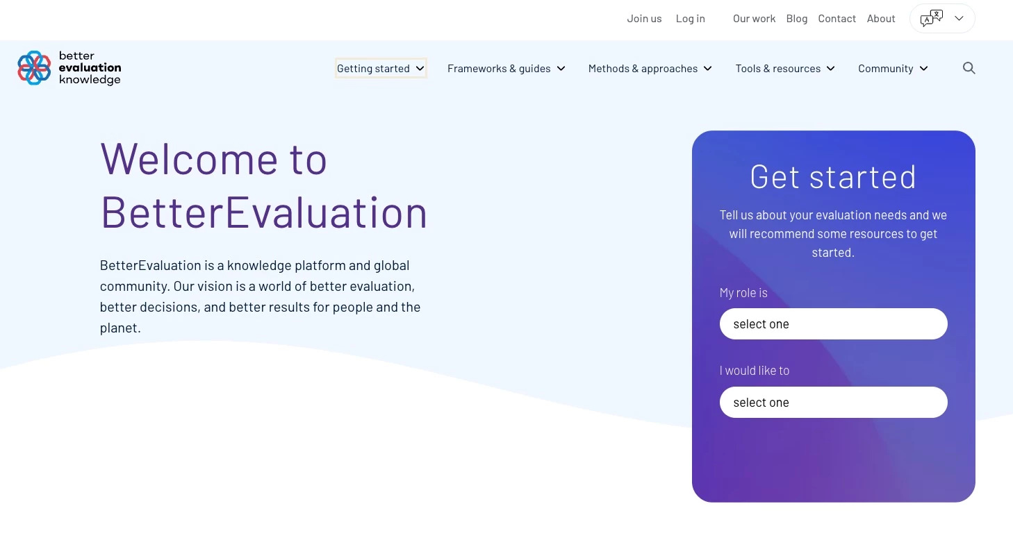 Evaluation approaches, methods and tools