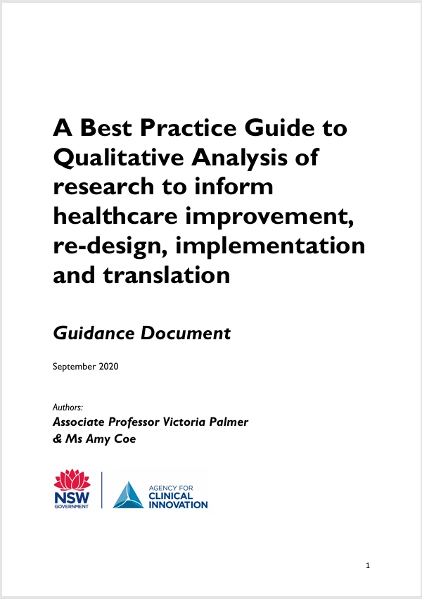 A Best Practice Guide to Qualitative Analysis of Research